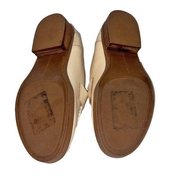 Lucky Brand Floriss Ivory Leather Loafers - Size 8 - Picture 6 of 6